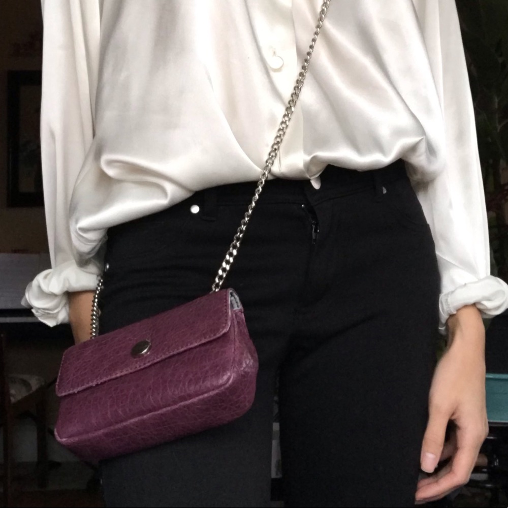 Jessica Simpson Purple Crossbody Bag chain strap